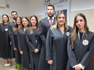 Las seis juezas y dos jueces en prácticas de la 73ª promoción de la Carrera Judicial destinados a la Región de Murcia